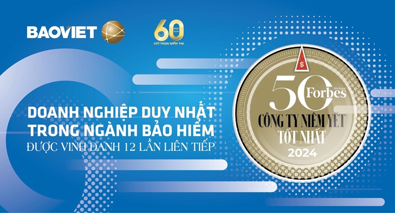 Doanh nghiệp duy nhất trong ngành bảo hiểm được vinh danh